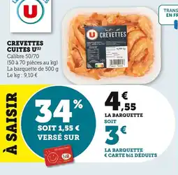 Bi1 Crevettes cuites u offre