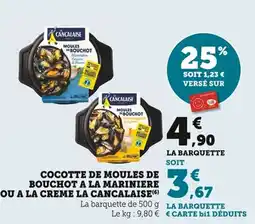 Bi1 Cocotte de moules de bouchot a la mariniere ou a la creme la cancalaise offre