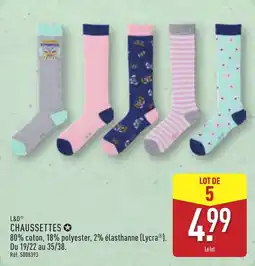 ALDI L&D Chaussettes offre