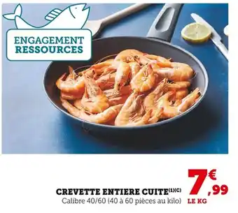 Bi1 Crevette entiere cuite offre