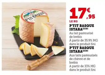 Bi1 P'tit basque istara offre