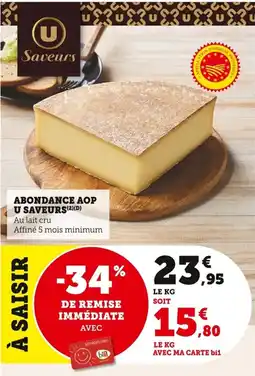 Bi1 Abondance aop u saveurs offre