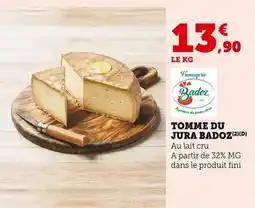 Bi1 Tomme du jura badoz offre