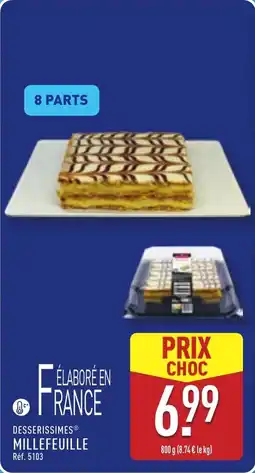 ALDI DESSERISSIMES Millefeuille offre