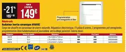 Tridôme NOIROT Radiateur inertie céramique amaroc offre