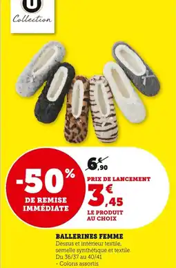 Bi1 Ballerines femme offre