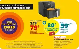 Bi1 Easyfry mega moulinex offre
