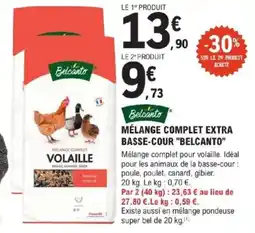 E.Leclerc Jardi Mélange complet extra basse-cour belcanto offre