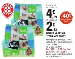 E.Leclerc Jardi Litière végétale tous mes amis offre