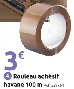 Mr Bricolage Rouleau adhésif havane 100 m offre