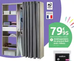 Mr Bricolage Aménagement de placard bali avec rideau offre