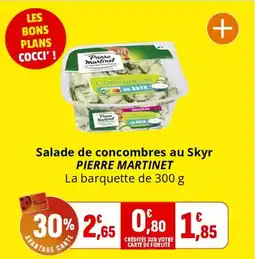 Coccinelle Supermarché PIERRE MARTINET Salade de concombres au Skyr offre