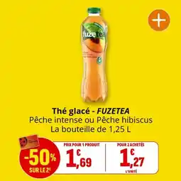 Coccinelle Supermarché FUZETEA Thé glacé offre
