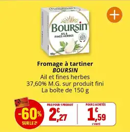 Coccinelle Supermarché BOURSIN Fromage à tartiner offre