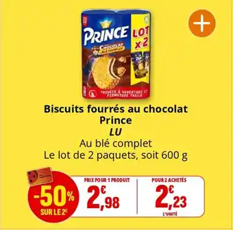 Coccinelle Supermarché LU Biscuits fourrés au chocolat Prince offre