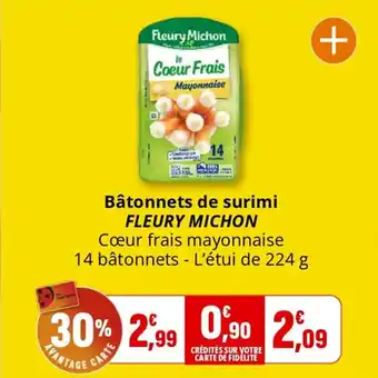 Coccinelle Supermarché FLEURY MICHON Bâtonnets de surimi offre