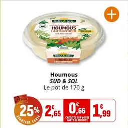 Coccinelle Supermarché SUD & SOL Houmous offre