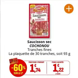 Coccinelle Supermarché COCHONOU Saucisson sec offre