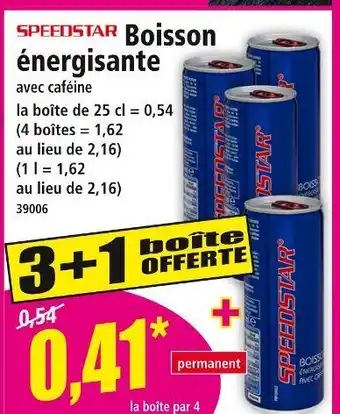 Norma SPEEDSTAR Boisson énergisante offre