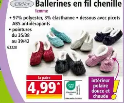 Norma ElleNor Ballerines en fil chenille offre