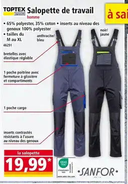 Norma TOPTEX PRO Salopette de travail homme offre