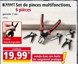 Norma KRAFT WERKZEUGE Set de pinces multifonctions offre