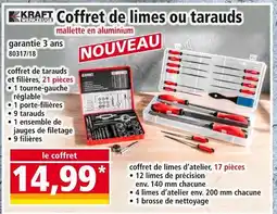 Norma KRAFT WERKZEUGE Coffret de limes ou tarauds offre