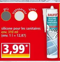 Norma BAUFIX Silicone pour les sanitaires offre