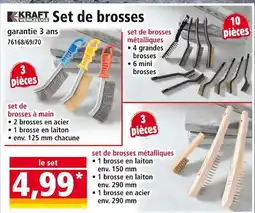 Norma KRAFT WERKZEUGE Set de brosses offre