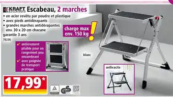 Norma KRAFT Escabeau, 2 marches offre