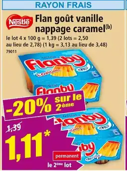 Norma Nestlé Flan goût vanille nappage caramel offre