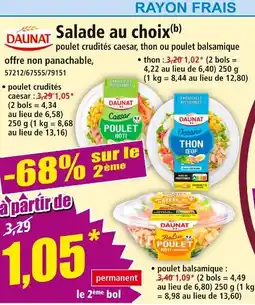 Norma Daunat Salade au choix offre