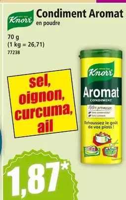 Norma Knorr Condiment Aromat en poudre offre
