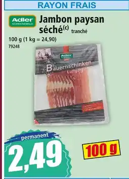 Norma Adler Schwarzwald Jambon paysan séché offre