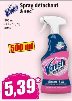 Norma VANISH Spray détachant à sec offre