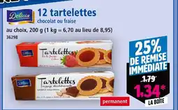 Norma DELICIA 12 tartelettes chocolat ou fraise offre
