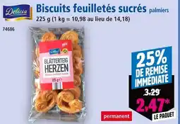 Norma DELICIA Biscuits feuilletés sucrés palmiers offre