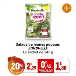 Coccinelle Supermarché BONDUELLE Salade de jeunes pousses offre