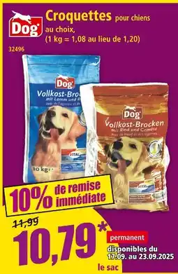 Norma DOG Croquettes pour chiens offre