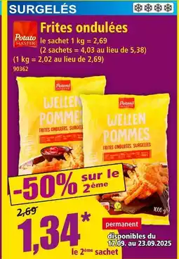Norma Potato Master Frites ondulées offre