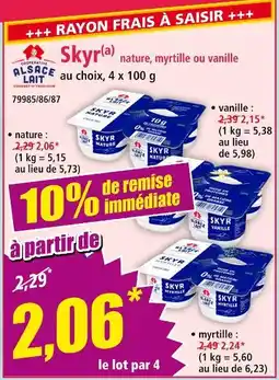 Norma ALSACE LAIT Skyr nature offre