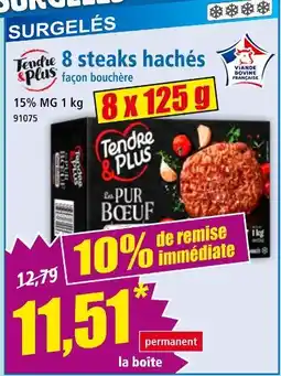 Norma TENDRE & PLUS 8 steaks hachés façon offre