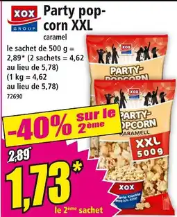 Norma XOX Party pop-corn XXL offre