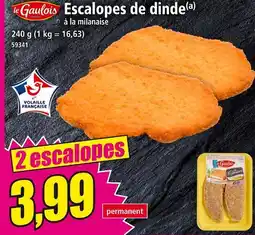 Norma LE GAULOIS Escalopes de dinde à la milanaise offre