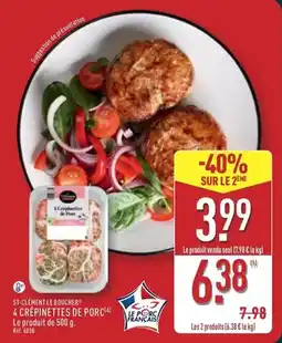 ALDI 4 crepinettes de porc offre