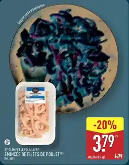 ALDI Émincés de filets de poulet offre