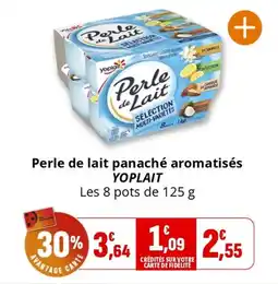Coccinelle Supermarché YOPLAIT Perle de lait panaché aromatisés offre