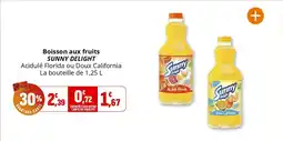 Coccinelle Supermarché SUNNY DELIGHT Boisson aux fruits offre