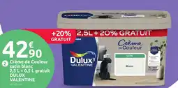 Mr Bricolage Crème de couleur satin blanc offre