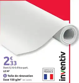 Mr Bricolage Toile de rénovation lisse offre